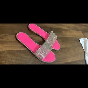 Sparkling diamond sandals